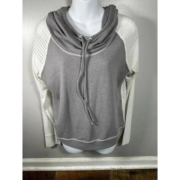 Athleta Top Womens Limitless Pullover Cowl Neck Hooded Ladies Medium Longsleeve - Picture 1 of 6